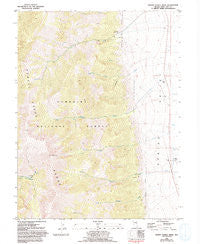 North Schell Peak Nevada Historical topographic map, 1:24000 scale, 7.5 X 7.5 Minute, Year 1981
