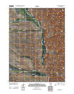 North Fork Nevada Historical topographic map, 1:24000 scale, 7.5 X 7.5 Minute, Year 2012