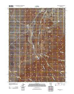 North Peak Nevada Historical topographic map, 1:24000 scale, 7.5 X 7.5 Minute, Year 2011