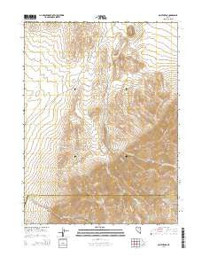 North Peak Nevada Current topographic map, 1:24000 scale, 7.5 X 7.5 Minute, Year 2014