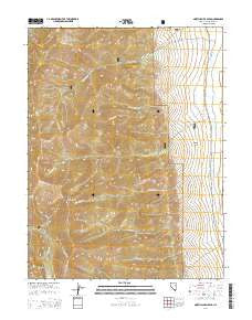 North Schell Peak Nevada Current topographic map, 1:24000 scale, 7.5 X 7.5 Minute, Year 2014