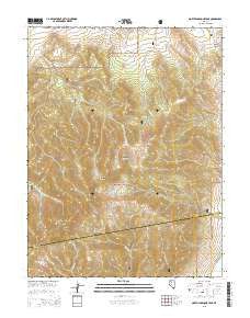North Shoshone Peak Nevada Current topographic map, 1:24000 scale, 7.5 X 7.5 Minute, Year 2015