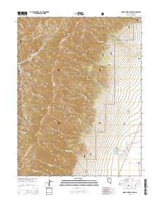 North Toiyabe Peak Nevada Current topographic map, 1:24000 scale, 7.5 X 7.5 Minute, Year 2015