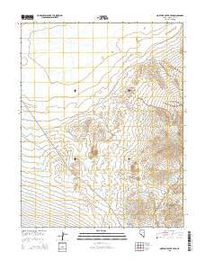 North of Silver Peak Nevada Current topographic map, 1:24000 scale, 7.5 X 7.5 Minute, Year 2015