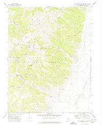 Northumberland Pass Nevada Historical topographic map, 1:24000 scale, 7.5 X 7.5 Minute, Year 1971