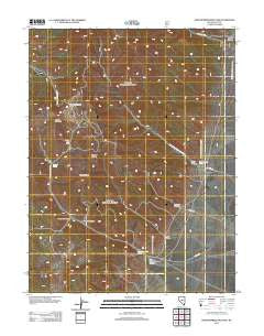 Northumberland Pass Nevada Historical topographic map, 1:24000 scale, 7.5 X 7.5 Minute, Year 2012
