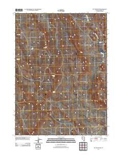 Nut Mountain Nevada Historical topographic map, 1:24000 scale, 7.5 X 7.5 Minute, Year 2011