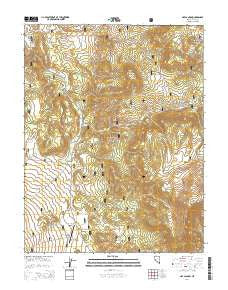 Nye Canyon Nevada Current topographic map, 1:24000 scale, 7.5 X 7.5 Minute, Year 2014