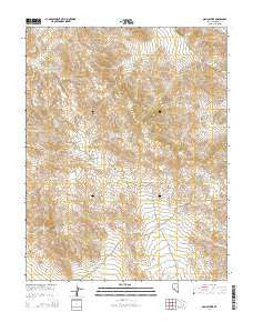 Oasis Divide Nevada Current topographic map, 1:24000 scale, 7.5 X 7.5 Minute, Year 2014