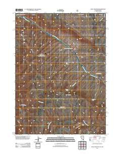 Odell Mountain Nevada Historical topographic map, 1:24000 scale, 7.5 X 7.5 Minute, Year 2011
