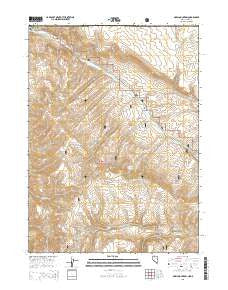 Odell Mountain Nevada Current topographic map, 1:24000 scale, 7.5 X 7.5 Minute, Year 2015