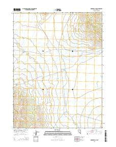 Odgers Ranch Nevada Current topographic map, 1:24000 scale, 7.5 X 7.5 Minute, Year 2015