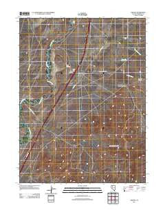 Oreana Nevada Historical topographic map, 1:24000 scale, 7.5 X 7.5 Minute, Year 2011