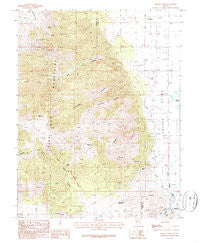 Oreana Peak Nevada Historical topographic map, 1:24000 scale, 7.5 X 7.5 Minute, Year 1986
