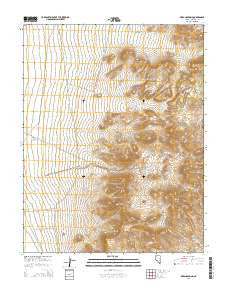 Oreana Spring Nevada Current topographic map, 1:24000 scale, 7.5 X 7.5 Minute, Year 2014