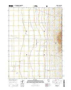 Orovada Nevada Current topographic map, 1:24000 scale, 7.5 X 7.5 Minute, Year 2015