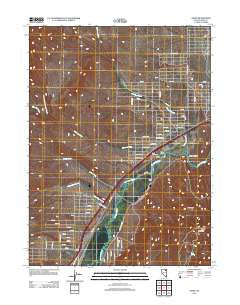 Osino Nevada Historical topographic map, 1:24000 scale, 7.5 X 7.5 Minute, Year 2012