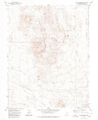 Outlaw Springs Nevada Historical topographic map, 1:24000 scale, 7.5 X 7.5 Minute, Year 1980