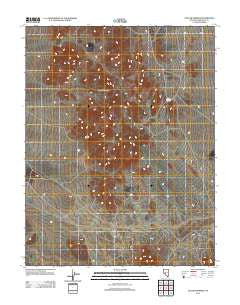 Outlaw Springs Nevada Historical topographic map, 1:24000 scale, 7.5 X 7.5 Minute, Year 2012