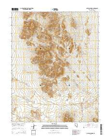 Outlaw Springs Nevada Current topographic map, 1:24000 scale, 7.5 X 7.5 Minute, Year 2014