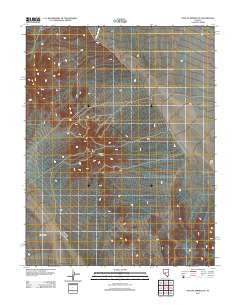 Outlaw Springs NE Nevada Historical topographic map, 1:24000 scale, 7.5 X 7.5 Minute, Year 2012