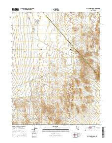 Outlaw Springs SE Nevada Current topographic map, 1:24000 scale, 7.5 X 7.5 Minute, Year 2014