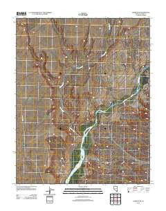 Overton NE Nevada Historical topographic map, 1:24000 scale, 7.5 X 7.5 Minute, Year 2012