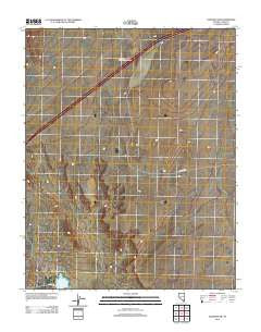 Overton NW Nevada Historical topographic map, 1:24000 scale, 7.5 X 7.5 Minute, Year 2012