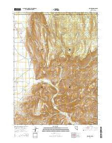 Owyhee Nevada Current topographic map, 1:24000 scale, 7.5 X 7.5 Minute, Year 2014