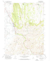 Owyhee Nevada Historical topographic map, 1:24000 scale, 7.5 X 7.5 Minute, Year 1971