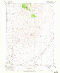 Oxley Peak Nevada Historical topographic map, 1:24000 scale, 7.5 X 7.5 Minute, Year 1968