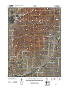 Oxley Peak Nevada Historical topographic map, 1:24000 scale, 7.5 X 7.5 Minute, Year 2012