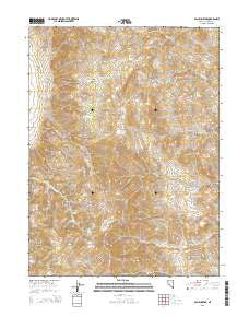 Pah-Rum Peak Nevada Current topographic map, 1:24000 scale, 7.5 X 7.5 Minute, Year 2015