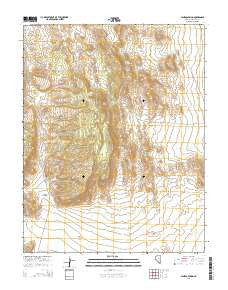 Pahroc Spring Nevada Current topographic map, 1:24000 scale, 7.5 X 7.5 Minute, Year 2014