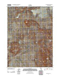 Painted Point Nevada Historical topographic map, 1:24000 scale, 7.5 X 7.5 Minute, Year 2011