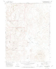 Paiute Meadows Nevada Historical topographic map, 1:24000 scale, 7.5 X 7.5 Minute, Year 1972