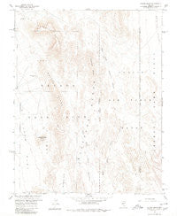 Paiute Ridge Nevada Historical topographic map, 1:24000 scale, 7.5 X 7.5 Minute, Year 1961