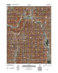 Palisade Nevada Historical topographic map, 1:24000 scale, 7.5 X 7.5 Minute, Year 2012