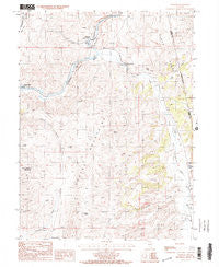 Palisade Nevada Historical topographic map, 1:24000 scale, 7.5 X 7.5 Minute, Year 1985