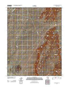 Palisade Mesa Nevada Historical topographic map, 1:24000 scale, 7.5 X 7.5 Minute, Year 2012