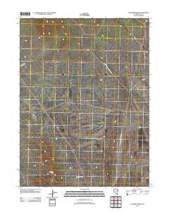Palomino Ridge Nevada Historical topographic map, 1:24000 scale, 7.5 X 7.5 Minute, Year 2012