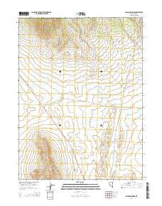Palomino Ridge Nevada Current topographic map, 1:24000 scale, 7.5 X 7.5 Minute, Year 2014