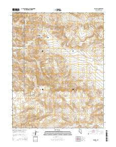 Pamlico Nevada Current topographic map, 1:24000 scale, 7.5 X 7.5 Minute, Year 2014