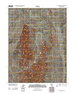 Pancake Summit Nevada Historical topographic map, 1:24000 scale, 7.5 X 7.5 Minute, Year 2012