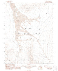 Papoose Lake Nevada Historical topographic map, 1:24000 scale, 7.5 X 7.5 Minute, Year 1989