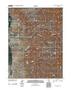 Papoose Canyon Nevada Historical topographic map, 1:24000 scale, 7.5 X 7.5 Minute, Year 2012