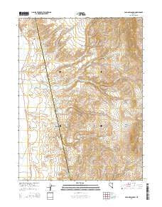 Papoose Canyon Nevada Current topographic map, 1:24000 scale, 7.5 X 7.5 Minute, Year 2014
