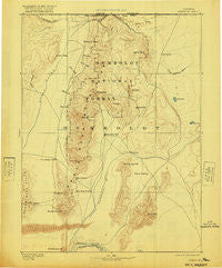 Paradise Nevada Historical topographic map, 1:250000 scale, 1 X 1 Degree, Year 1893