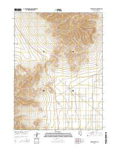 Paradise Well Nevada Current topographic map, 1:24000 scale, 7.5 X 7.5 Minute, Year 2015