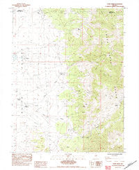 Paris Creek Nevada Historical topographic map, 1:24000 scale, 7.5 X 7.5 Minute, Year 1984